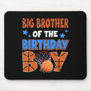 Sketll Big Brother Of The Birthday Boy Family Matc Mouse Pad