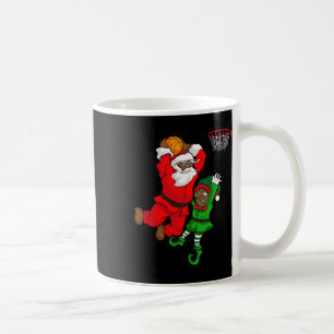 Sketll Black African American Santa Claus Dunk Elf Coffee Mug