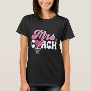 Sketll Bll Coach Wife Mrs. Coach T-Shirt