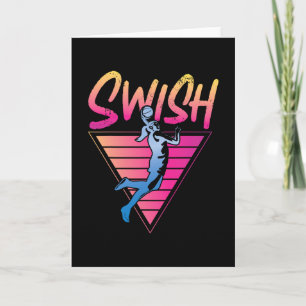 Sketll Bll Retro 90s 80s Swish Card