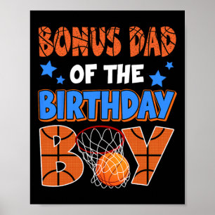 Sketll Bonus Dad Of The Birthday Boy Family Matchi Poster