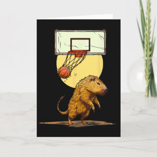 Sketll Capyra Slam Dunk Bll Player Sketll Lover Card