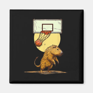Sketll Capyra Slam Dunk Bll Player Sketll Lover Magnet