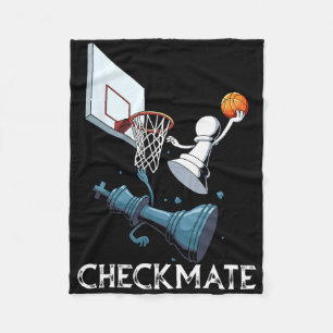 Sketll Checkmate Chess Fleece Blanket