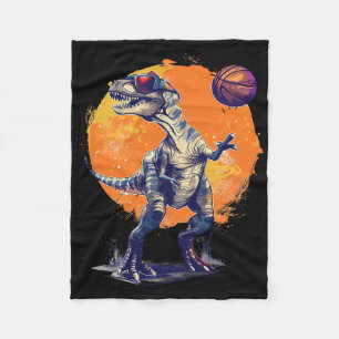 Sketll Dino T-rex Artwork Drawing Sketll Lover  Fleece Blanket