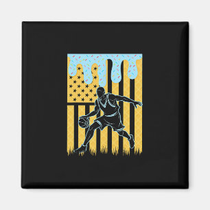 Sketll Drip Boys Dripping Ice Cream American Flag Magnet