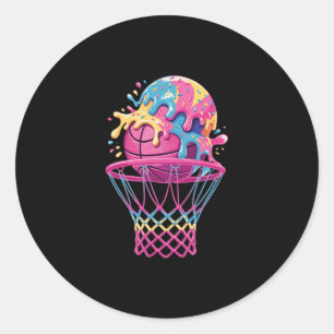 Sketll Drip For Boys Youth Ice Cream Dripping Sket Classic Round Sticker