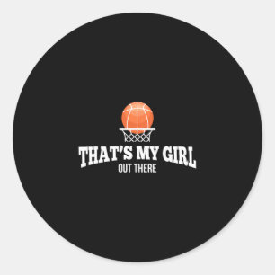 Sketll For Mom And Dad That's My Girl Classic Round Sticker
