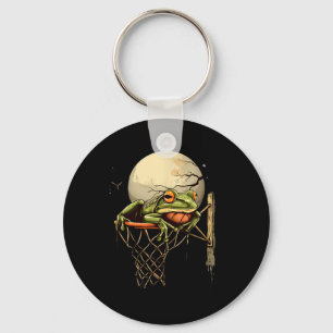 Sketll Frog Artwork Moon Drawing Sketll Hoop Key Ring