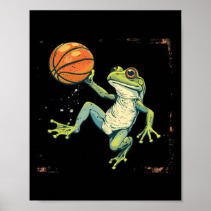 Sketll Frog Drawing Artwork Toad Sketll Lover Poster
