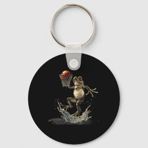 Sketll Frog Drawing Sketll Hoop Slam Dunk Artwork Key Ring