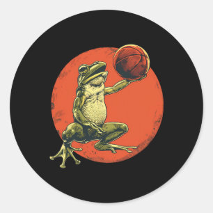 Sketll Frog Drawing Toad Artwork Sketll Lover Classic Round Sticker