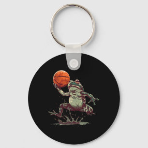 Sketll Frog Toad Watercolor Sketll Hoop Animal Art Key Ring