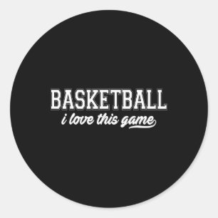 Sketll Funny - Sketll I Love This Game  Classic Round Sticker