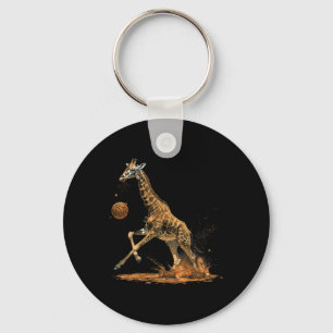 Sketll Giraffe Animal Art Drawing Sketll Lover Key Ring