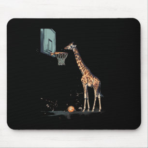 Sketll Giraffe Sketll Hoop Artwork Slam Dunk  Mouse Pad