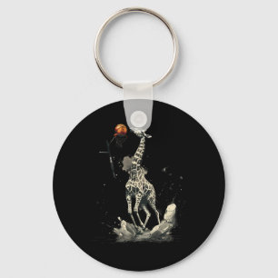 Sketll Giraffe Sketll Lover Drawing Slam Dunk Key Ring