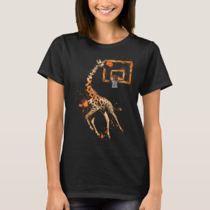 Sketll Giraffe Slam Dunk Drawing Sketll Lover T-Shirt