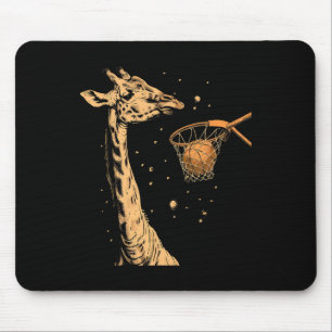 Sketll Giraffe Slam Dunk Sketll Player Artwork Mouse Pad