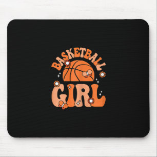 Sketll Girl Cute Groovy Sketll Lover Women Girls Mouse Pad