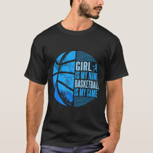 Sketll Girl Sketll Player Girls  T-Shirt