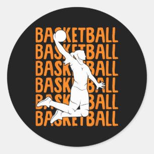 Sketll Girl Women Kids 3 Classic Round Sticker
