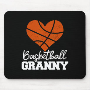 Sketll Granny Heart Funny Heartfelt Love Sketll Mouse Pad