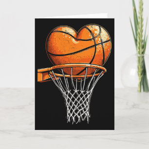 Sketll Heart Valentines Day Sports Boys Youth Card