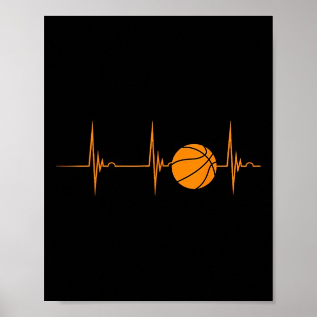 Sketll Heartbeat Ekg Pulse Sports Playing Sketll  Poster (Front)