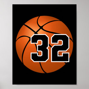 Sketll Jersey Lucky Favourite Number #32 Poster