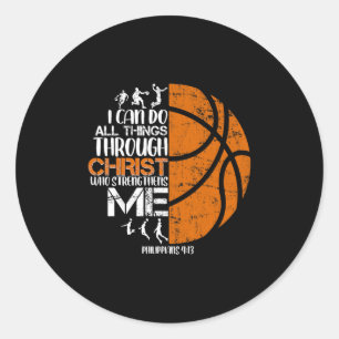 Sketll Jesus Christian Religious Gifts For Men Boy Classic Round Sticker