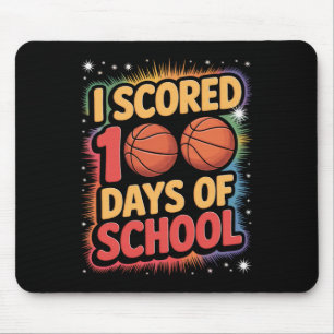 Sketll Kid I Scored 100 Days Of School Mouse Pad