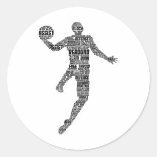 Sketll Kids Boys Men 3 Classic Round Sticker
