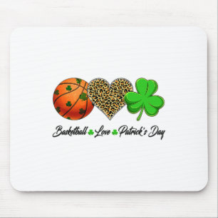 Sketll Love Saint Patrick's Day Shamrock Clover Me Mouse Pad
