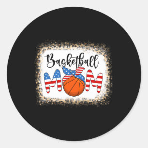 Sketll Mom Shirts Women Mama American Flag 4th Of Classic Round Sticker