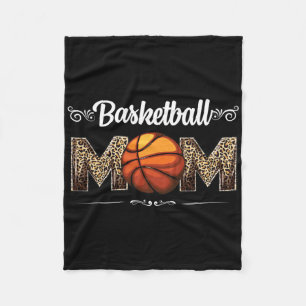 Sketll Mum Leopard Funny Ll Mum Mother's Day Mummy Fleece Blanket