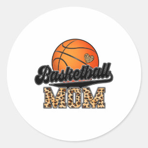 Sketll Mum Leopard Senior Graduation Mothers Day 1 Classic Round Sticker