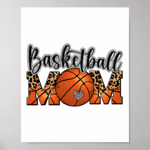 Sketll Mum Leopard Senior Graduation Mothers Day Poster