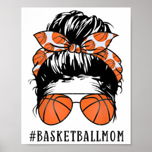 Sketll Mum Messy Bun Proud Mama Sketll Sunshades Poster