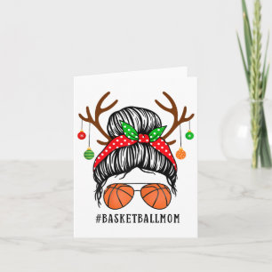 Sketll Mum Messy Bun Team Christmas Sketll Player Card