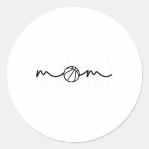 Sketll Mum Sketll Mama Cute Mum Life Sketll Classic Round Sticker