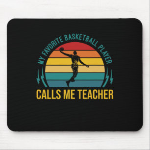Sketll My Favorite Sketll Player Calls Me Teacher Mouse Pad