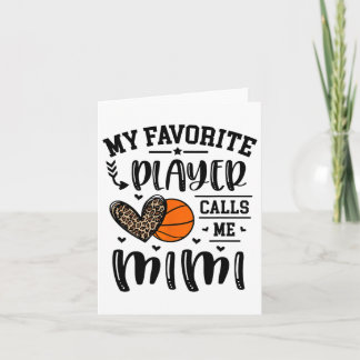 Sketll My Favourite Player Calls Me Mimi Heart Gra Card