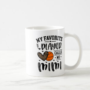 Sketll My Favourite Player Calls Me Mimi Heart Gra Coffee Mug