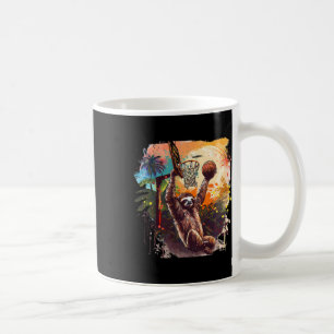 Sketll Nature Sloth Slam Dunk Splash Sketll Player Coffee Mug