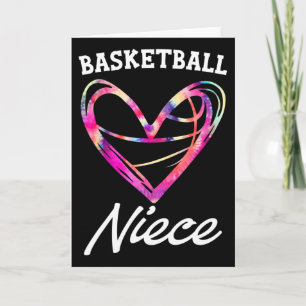 Sketll Niece Tie Dye Heart Funny Mothers Day Card