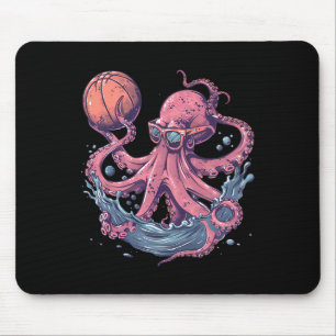Sketll Octopus Sketll Hoop Sketll Lover Drawing Mouse Pad