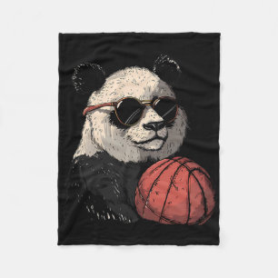 Sketll Panda Bear Artwork Sketll Lover Portrait Fleece Blanket