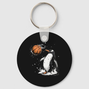 Sketll Penguin Nature Artwork Sketll Hoop Splash  Key Ring
