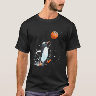 Sketll Penguin Splash Nature Artwork Sketll Hoop T-Shirt